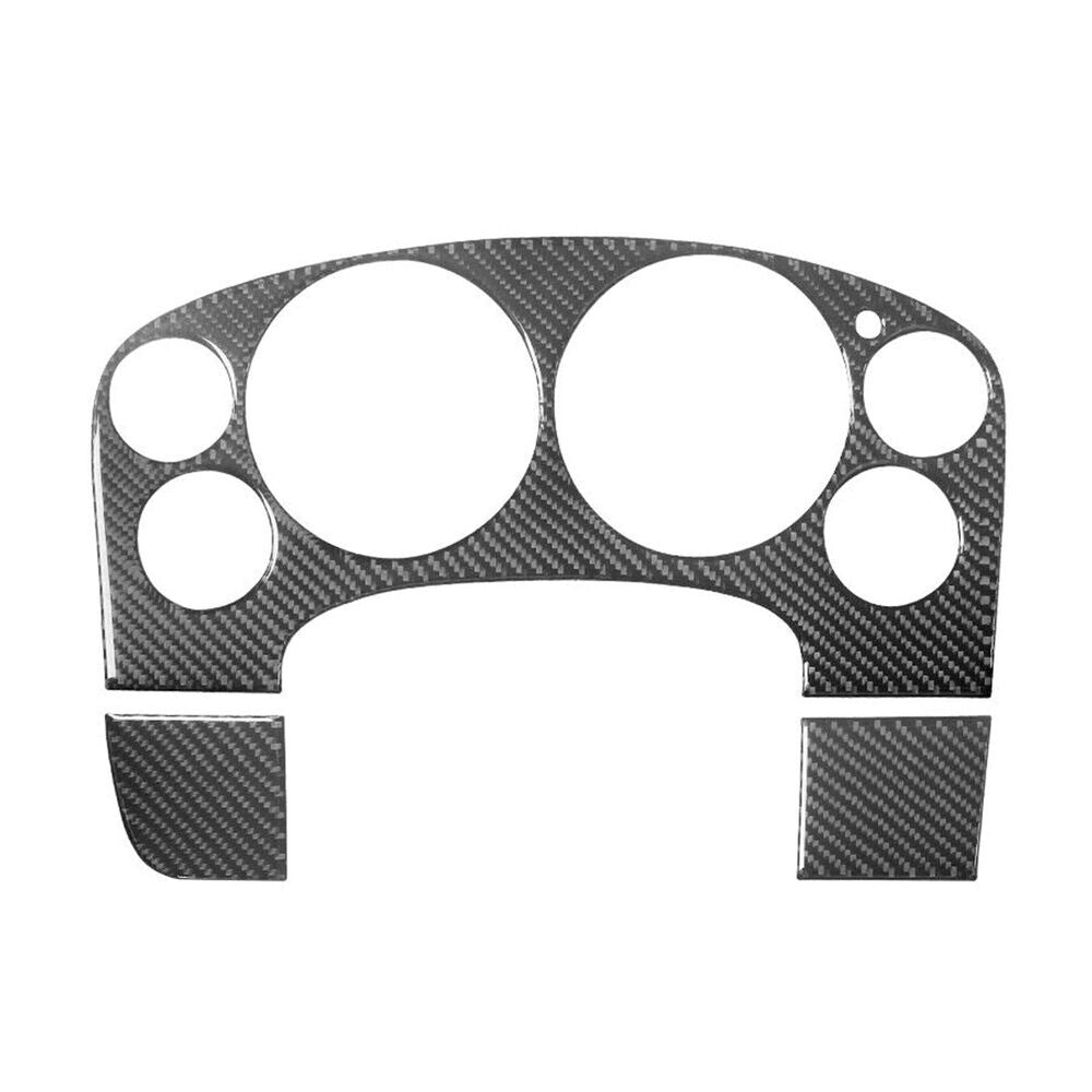 3Pcs Carbon Fiber Interior Speedometer Cover Trim For Tahoe/Silverado/ for Sierra New n