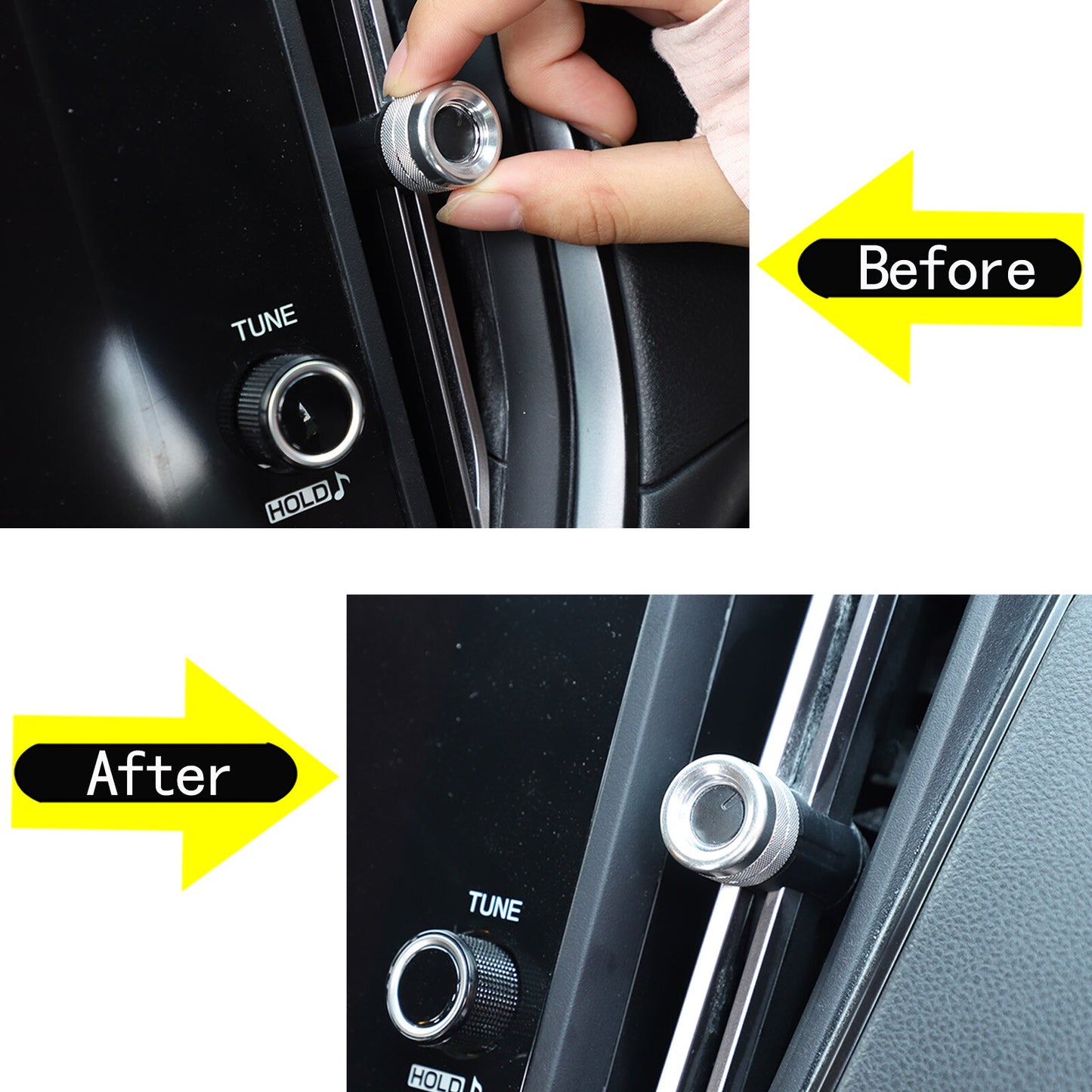 3-Pack Carbon Fiber ABS Front Vent Trim Frame Cover for Maverick 2022+ - v