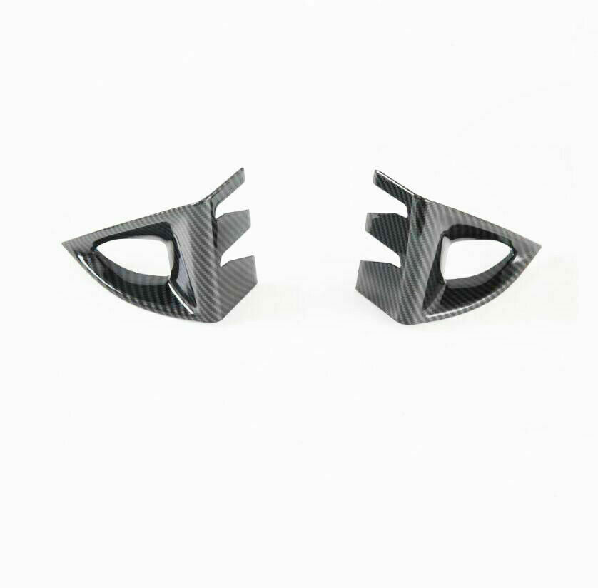 for Nissan Rogue 2021-2024 Carbon Fiber ABS Front Fog Light Frame Cover Trim