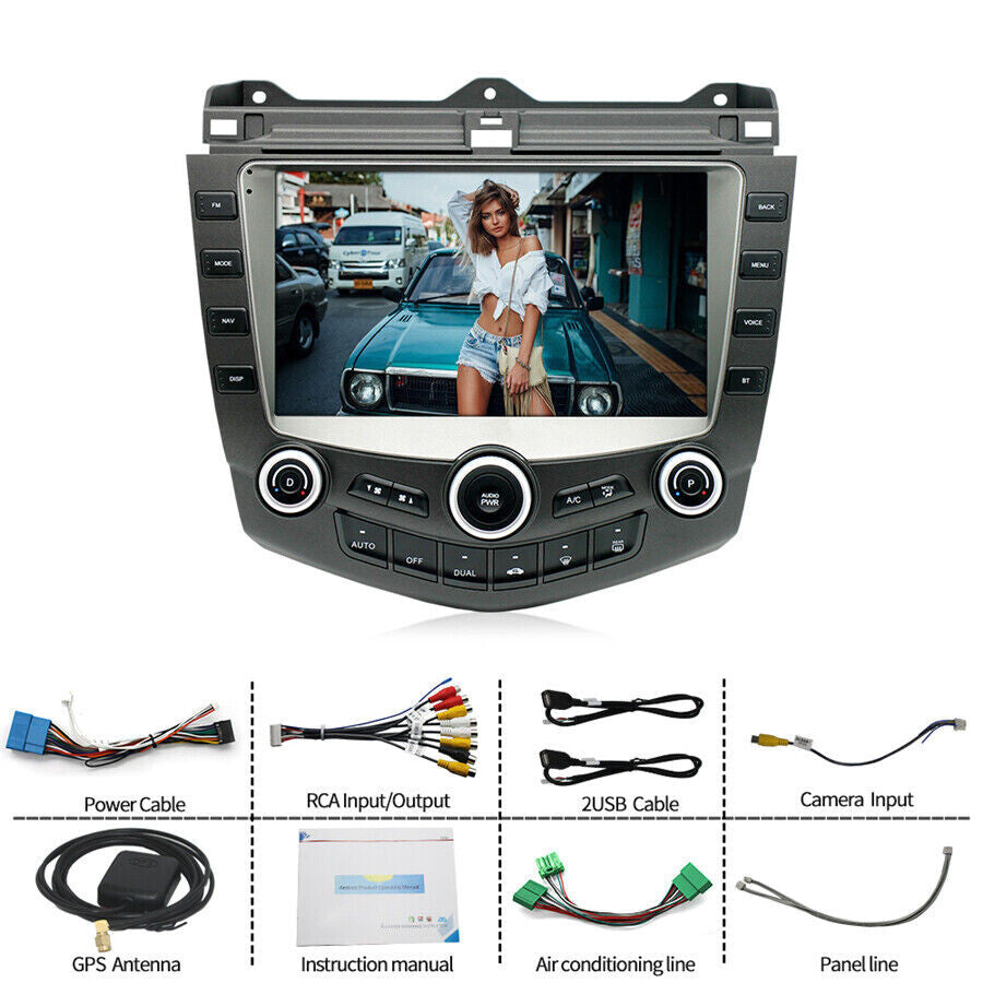 Android 13 Car Stereo Radio GPS Navigation WIFI Fit for Honda Accord 2003-2007