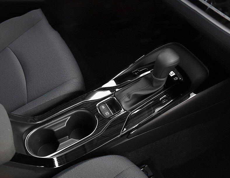 for Toyota for Corolla 2019-2022 Black Titanium Center Console Gear Shift Panel Trim