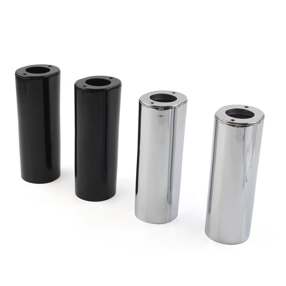 Smooth Extended Fork Slider Covers for Harley Street Glide Road King Softail