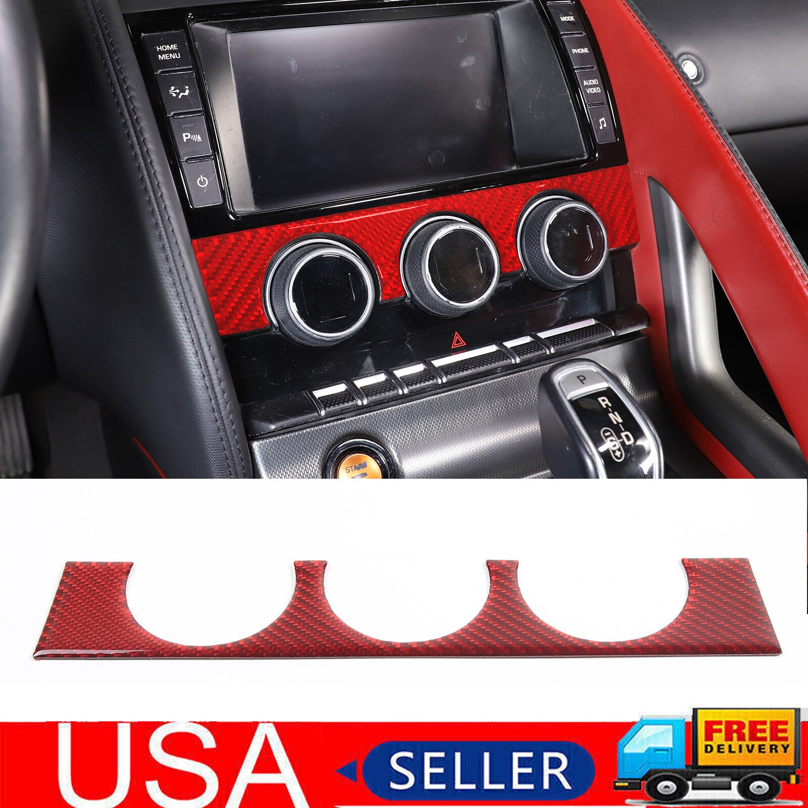 Alloy Rear Door Numbered License Plate Light Holder for Corvette C7 2014-2019 - v