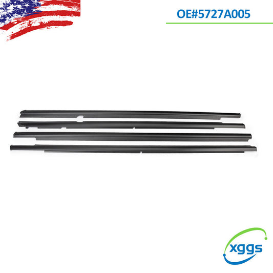 4 pieces for Mitsubishi Lancer 5727A006 exterior Weatherstrip sealing tape molding