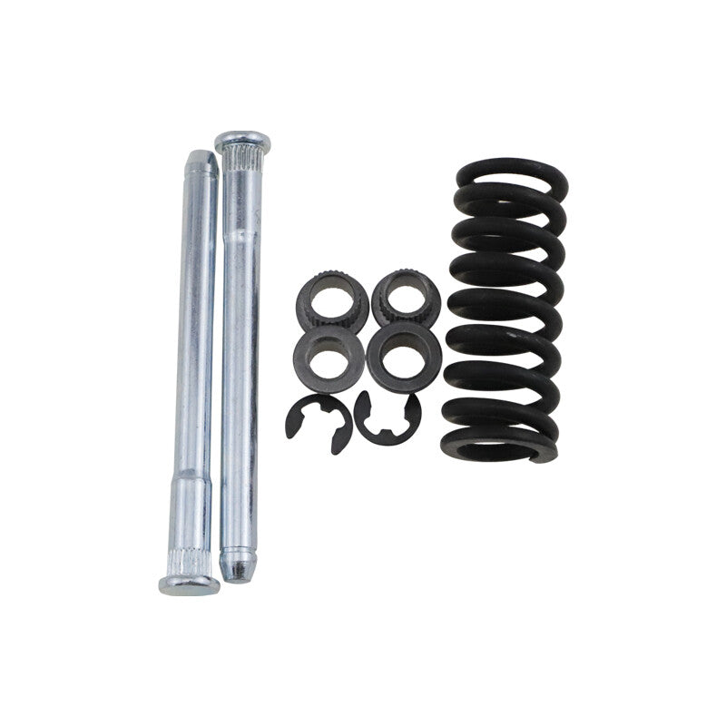 Front or rear door hinge pin with spring and bushing kit for Chevrolet 1994-2004 models.