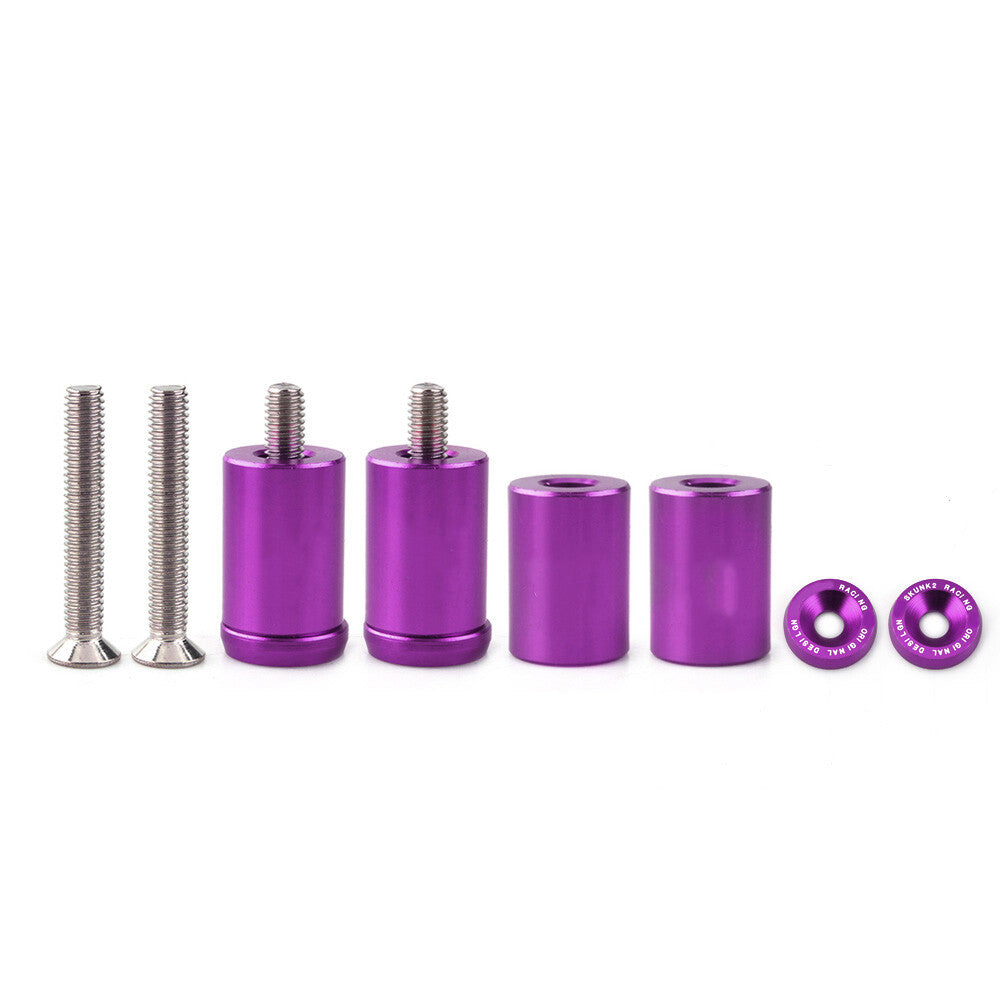 Hood Spacer Riser Kit Racing Aluminum Engine Vent Lift 6mm bolt 1 inch Purple Q
