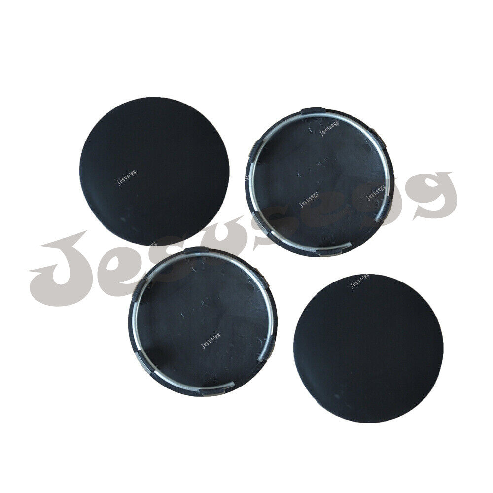 4Pcs 62mm Wheel Rim Center Hub Cap Cover Wheel Center Cap Cover Universal Black Q
