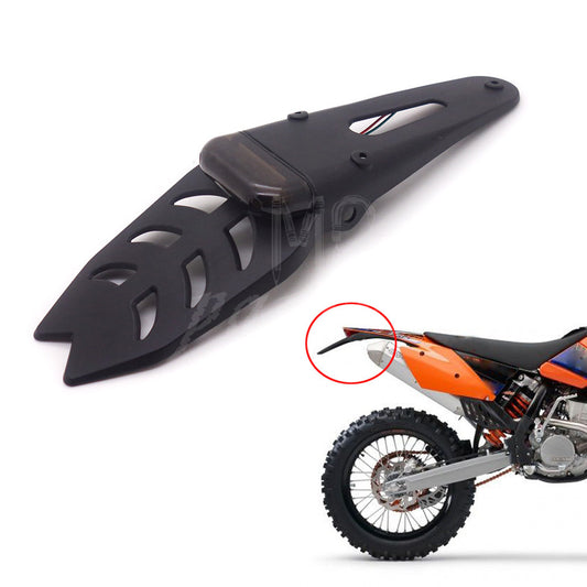 Smoke Motorcycle Trial Dirt Bike Rear Fender Tail Brake Stop Light Waterproof Q