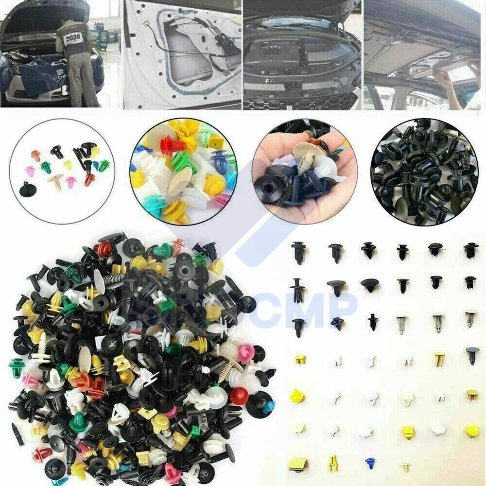 Rivet Set Moulding Plastic Body Clips Car Push 500 Trim Fasteners of Pin Screw