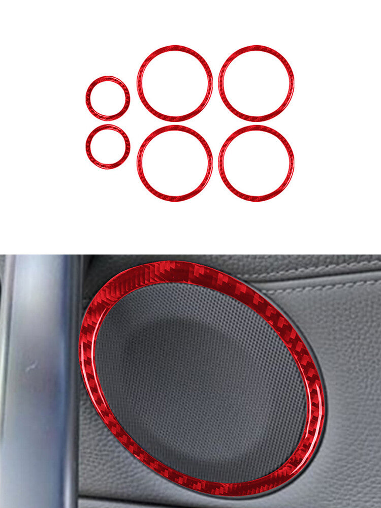 Red Carbon Fiber Speedometer Surround Cover Trim for Honda Ridgeline 2017-2020 v