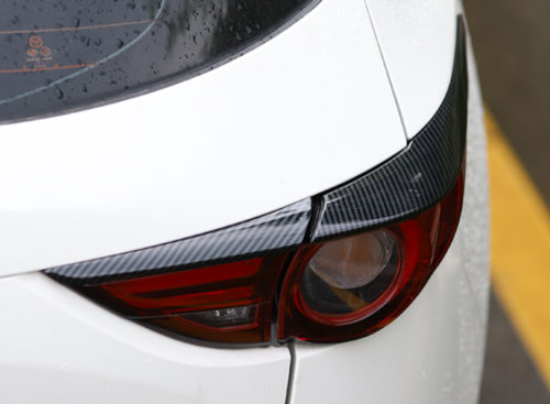 for Mazda CX-5 2017-2021 Carbon Rear Tail Lights Lamp Eyelid Eyebrow Strip Trim