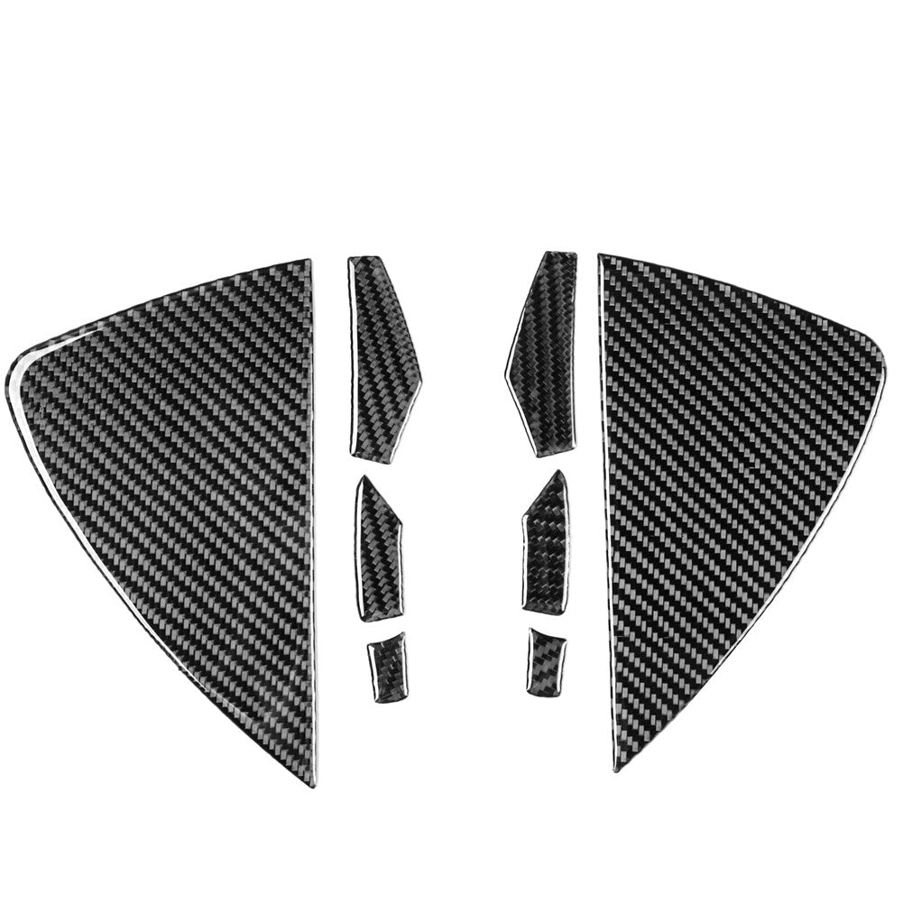 Red Carbon Fiber Both Side Dashboard Front Slot Decal For Model 3/Y 17-22 v