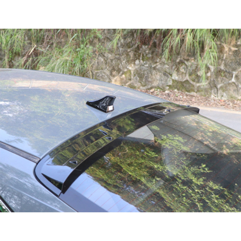 for Hyundai for Elantra 2021-2023 Carbon Fiber Rear Roof Spoiler Trunk Tail Lip Wing