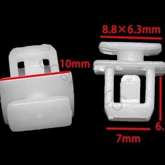10 Pcs Car Sill Moulding Side Skirt Trim Clips for Honda
