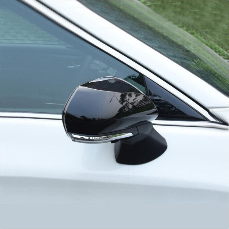 for Toyota for Camry 18-2024 Bright Black Side Door Mirrors Rearview Cover Trim 2PCS