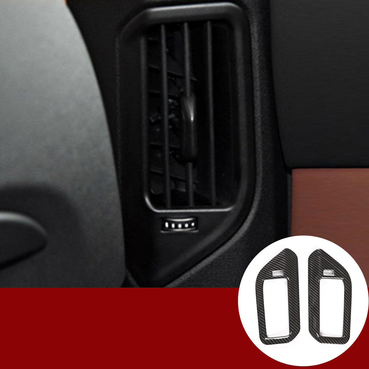 Carbon fiber B-pillar vent cover trim parts for X5 G05 2019-2022 n