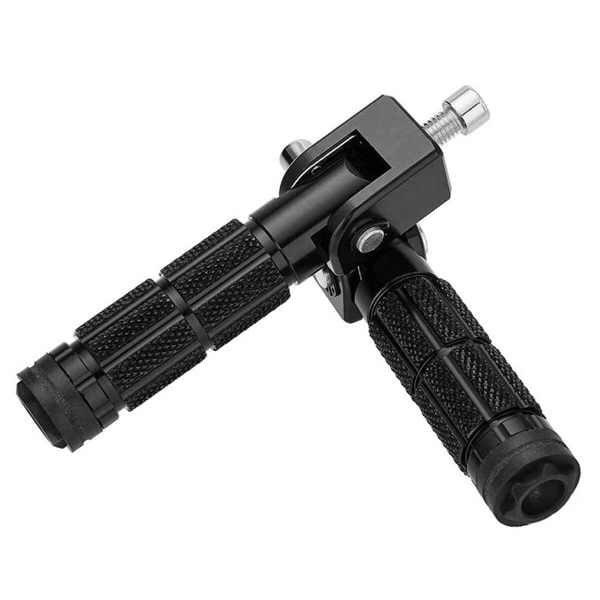 2pcs M8 Motorcycle Foldable Foot Peg Pedal Kit 90 Degree Fixed Folding Anti-Skid Q