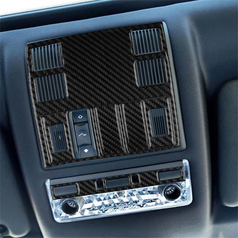 Carbon Fiber Front Roof Reading Light Lamp Panel Cover for BMW X3 E83 2004-2010
