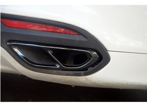 For AUTO for Ford Fusion 2013-18 Black Stainless Rear Tail Exhaust Pipe Muffler Tip