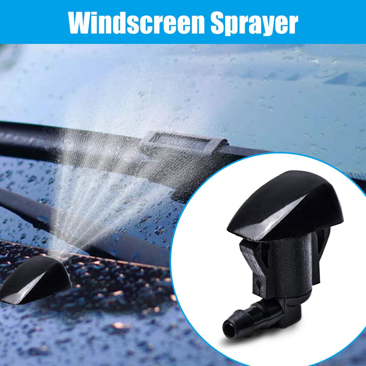 2 pieces of water spray nozzles for Sienna windshield washer fluid sprayer 85381-AE020- v