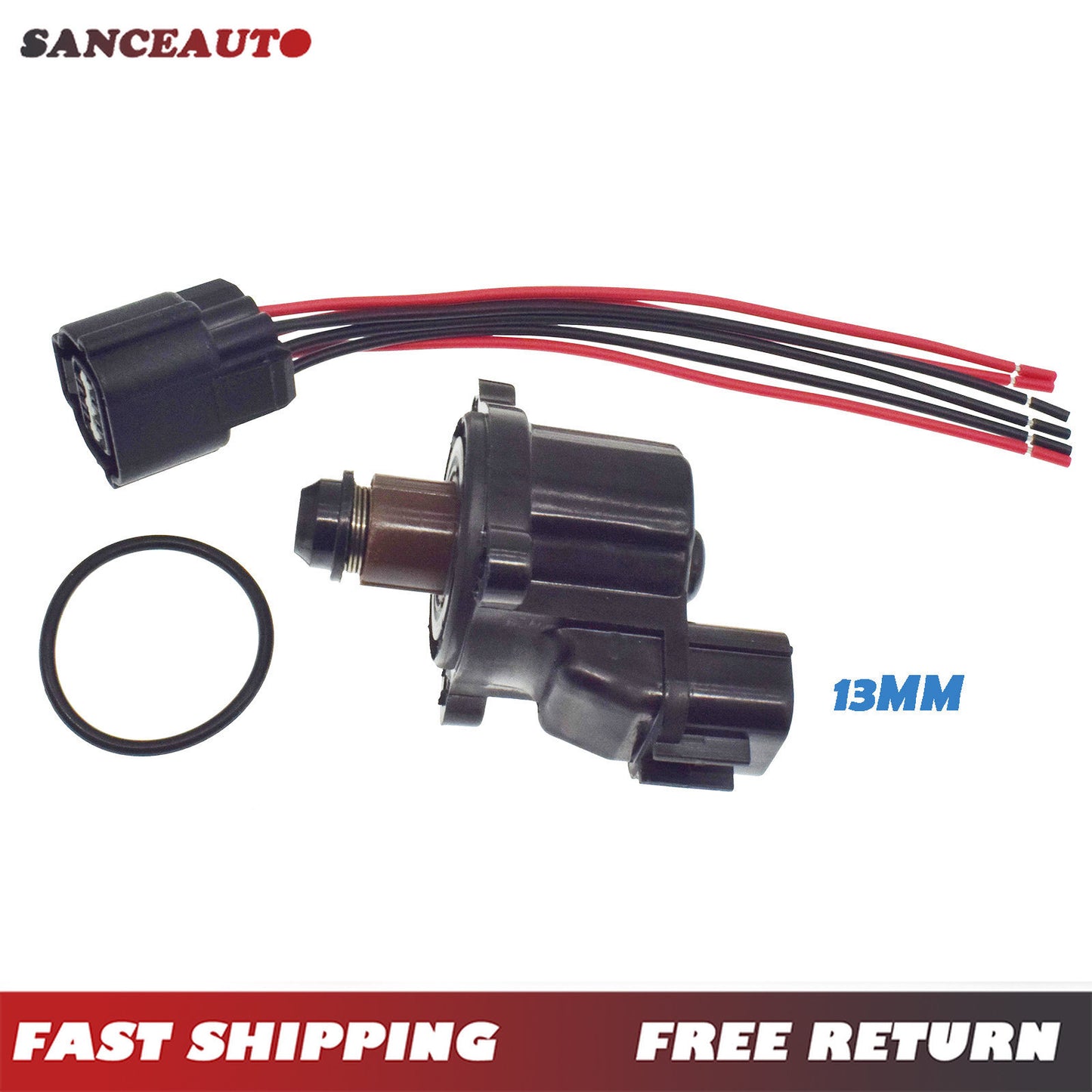 1450A132 Idle Speed Air Control Valve with Connector and Wiring for Chrysler - n