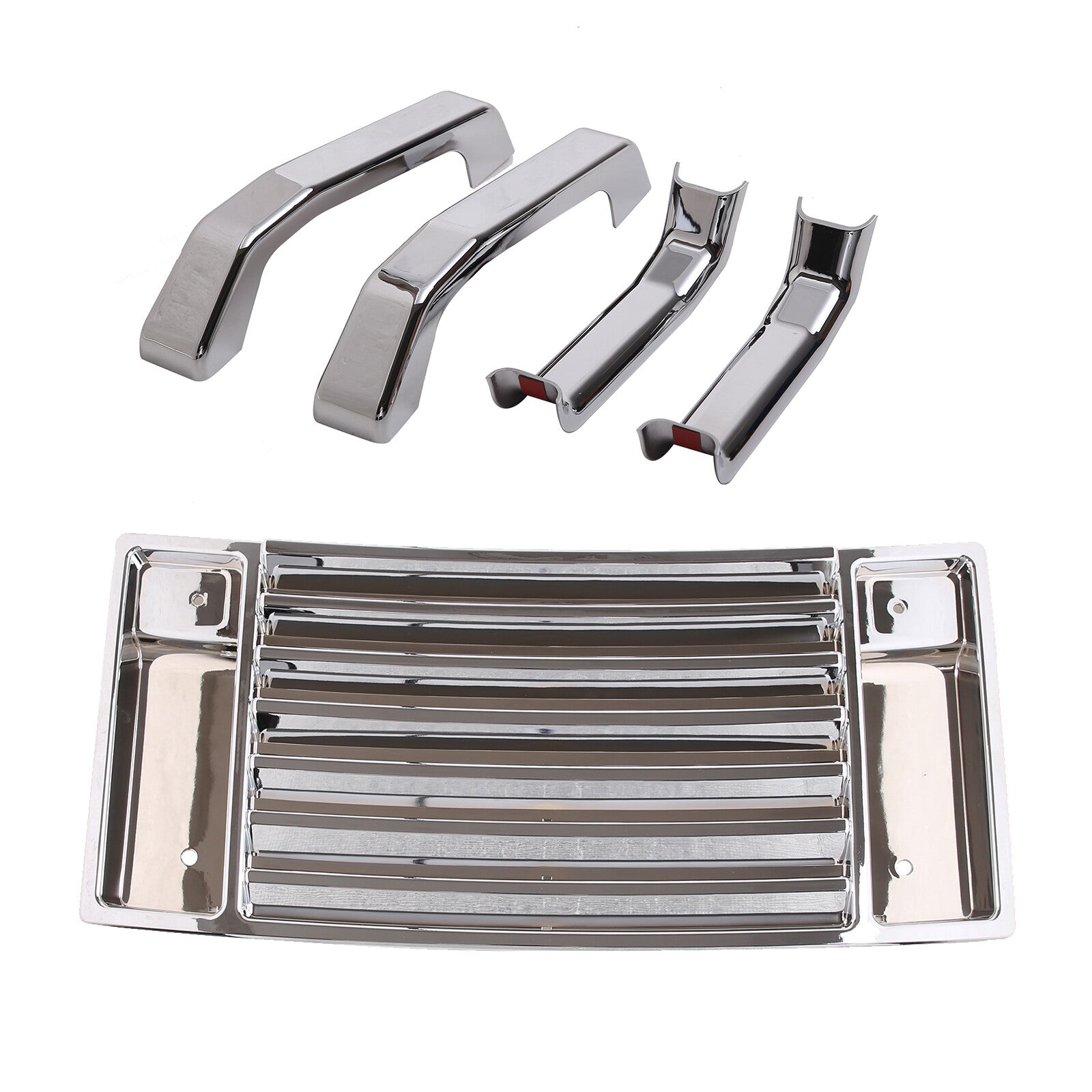 for Hummer H3 2005 - 09 Center Control Knife Trim Ring Aluminum Silver - v
