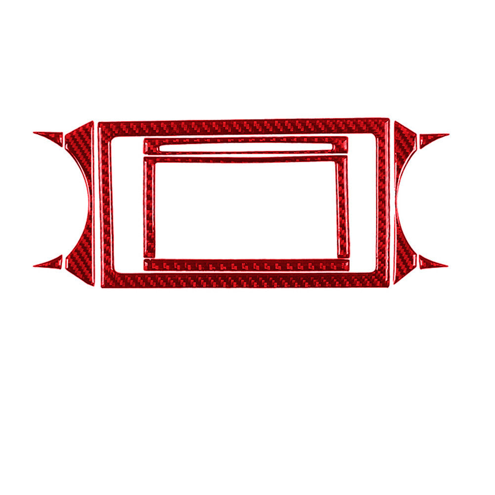 Carbon Fiber Interior Dashboard Frame Trim Cover for Dodge Journey 2009-2010 Red v
