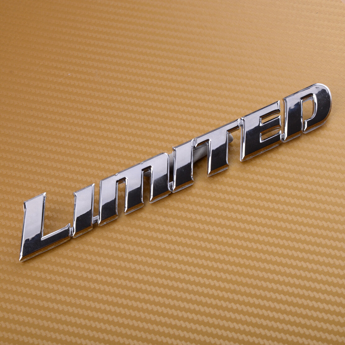 3D Chrome ABS Car Badge Sticker Luxury Letter Emblem Decal Fit For LIMITED Q