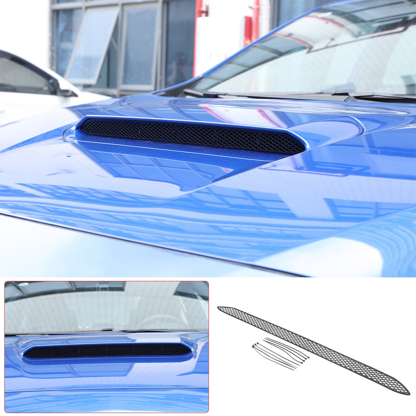 2-Pack Silver Chrome ABS Side Panel Covers for Hummer H3 2005-2009