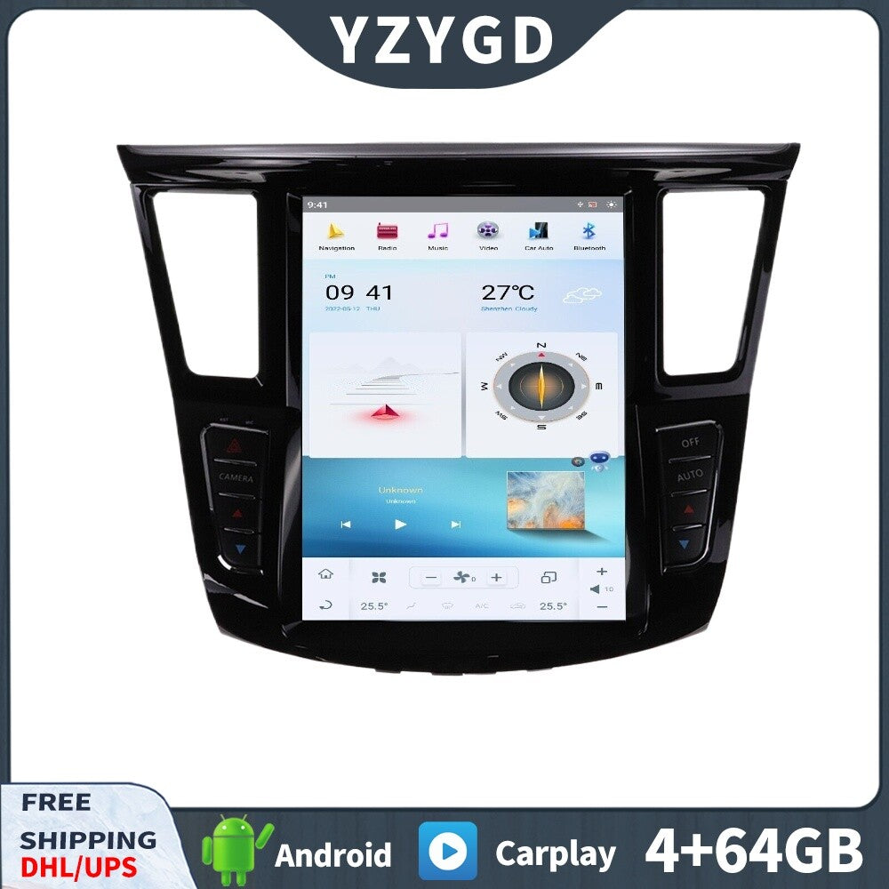 Android Car Radio for Infiniti QX60 JX35 2014-2020 Stereo GPS Navi Player Screen