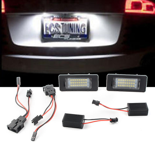 Error- 24-SMD white LED license plate light suitable for Audi A4, A6, C7, Q5, RS5
