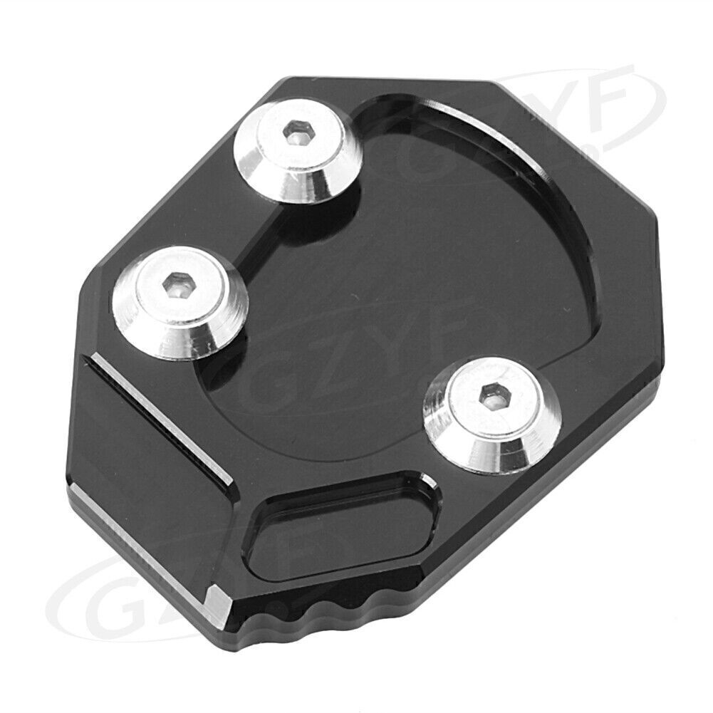 Motorcycle Kickstand Side Stand Pad Fit for Yamaha YZF-R1 2009-2015 Black Q