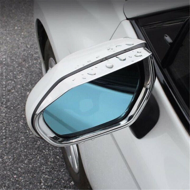 Chrome Door Side Mirror Rain Eyebrow Frame Covers for Hyundai for Elantra 2021-2023