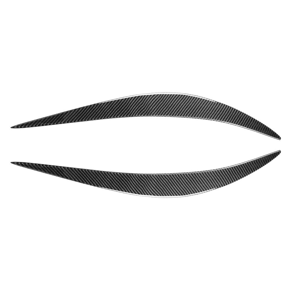 Headlight Eyebrows Eyelids Cover Trim Fit for Infiniti Q50 Q60 2014-22 Carbon Fiber