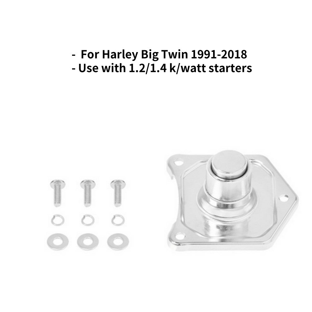 Chromium solenoid valve protective sleeve for beginners, button for Harley Dyna Big Twin Cam EVO 91-18- n