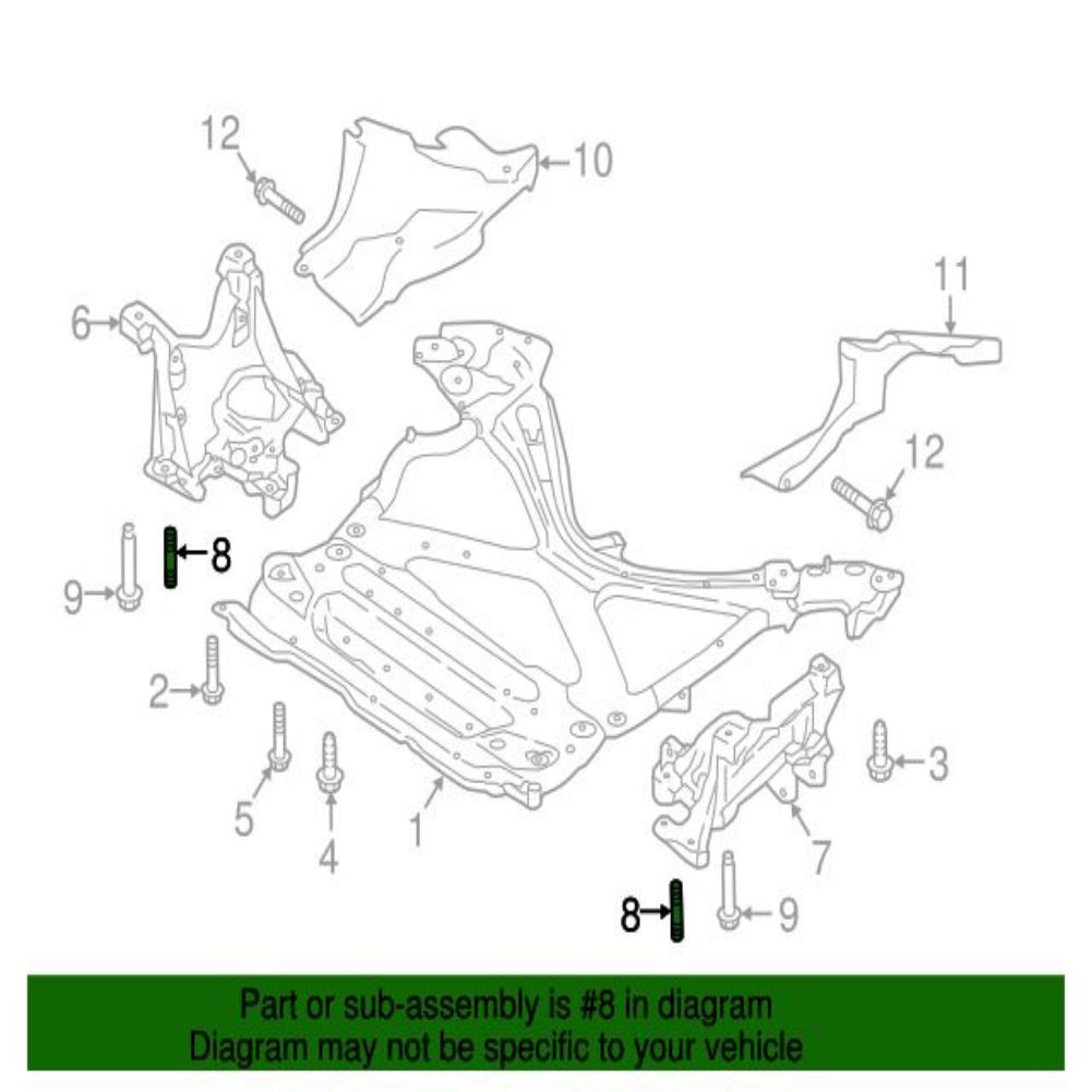 N91145002 Bracket Stud for Audi Allroad Quattro 2001-2005 Q