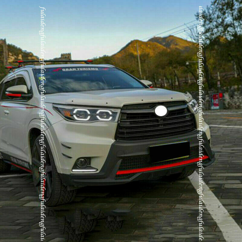 for Toyota Highlander 2014 2015 2016 Gloss Black Front Bumper Grille Replacement