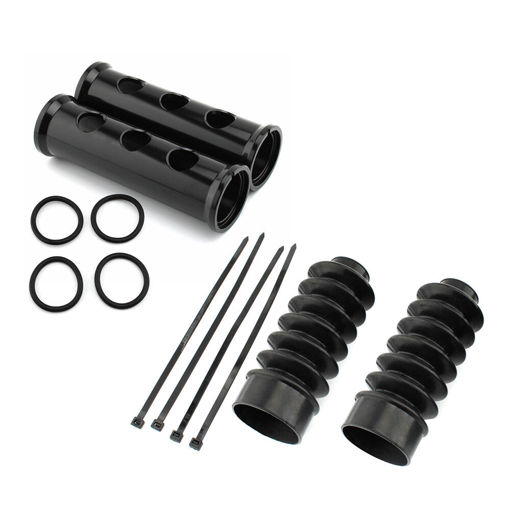 Black Fork Shock Absorber Cover Fork Pipe Cover for Harley Sportster 883 1200