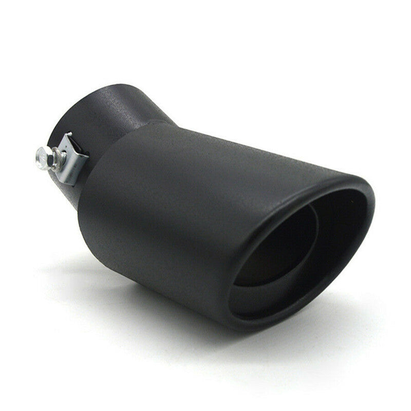 Black Car Exhaust Muffler Tip Stainless Steel Pipe Modified Rear Tail Throat
