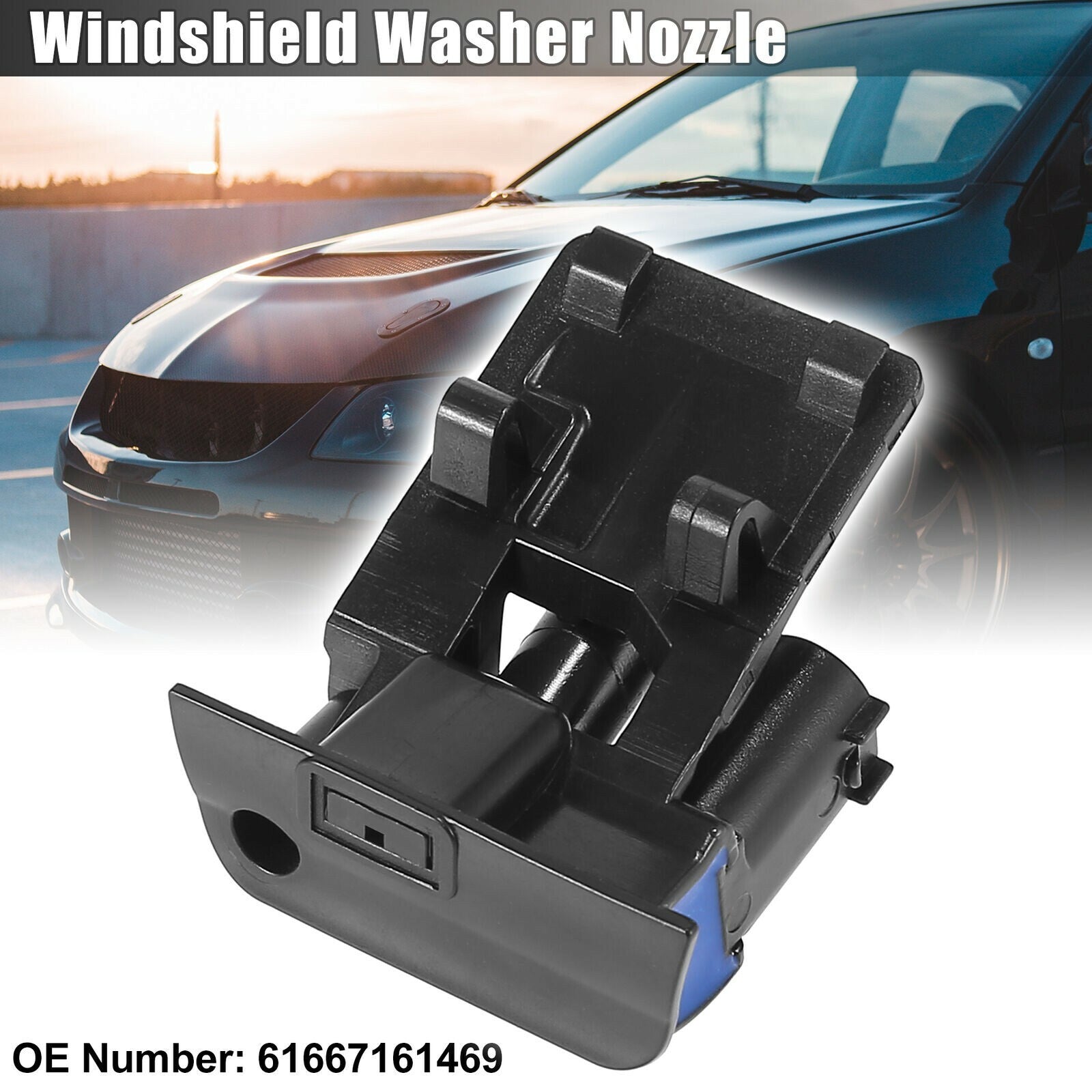 Windscreen Washer Nozzles Spray Jet For X5 2006-2010 E70 61667161469