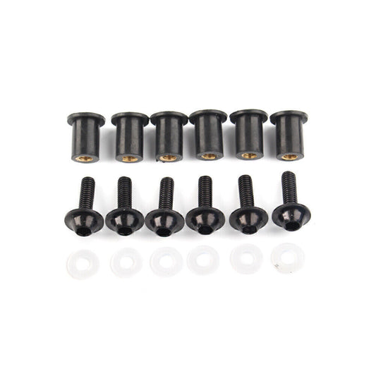 Windshield Windscreen Bolts Screw Fixing Kit Fit for Honda CBR250R CBR300R Black