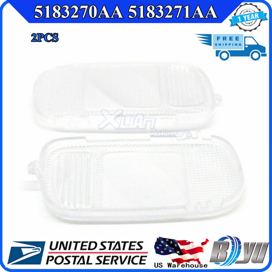 2-pack of brand new LH right-hand lenses for 02-10 for Dodge for Ram Overhead console dome reading light Q