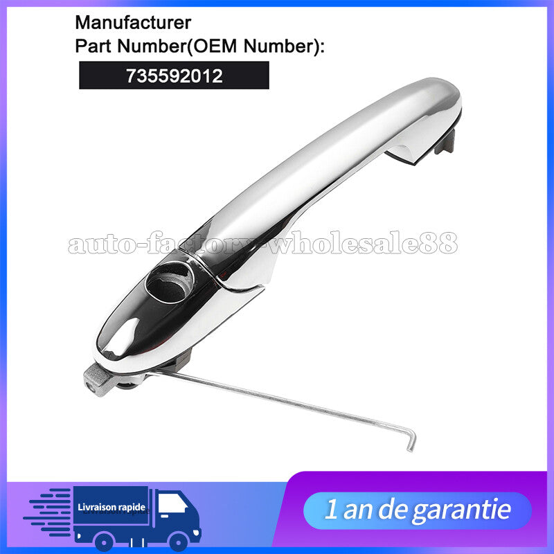 POIGNEE DE PORTE AVANT GAUCHE CONDUCTEUR pour for FIAT 500 735592012 735451697 n