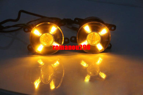 for Honda for Civic Sedan 2016-2021 LED Front Bumper Fog Lights Turn Signal Lamp DRL