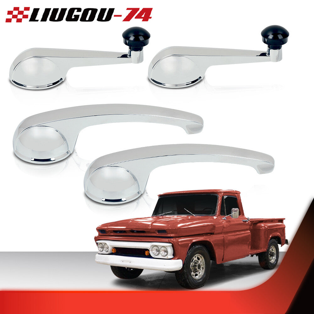 Fits 1947 - 1966 for and for GMC Trucks Interior Door Handles and Window Cranks 4 Piece - v