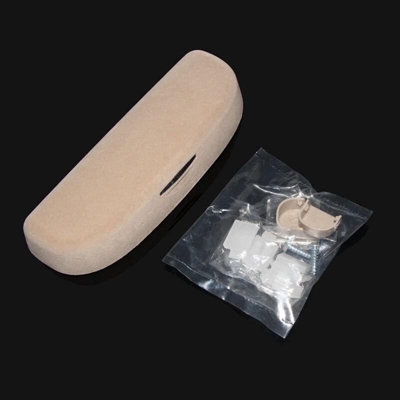 One Beige ABS Plastic Car Roof Sunglasses Storage Holder Clip Box - Universal n