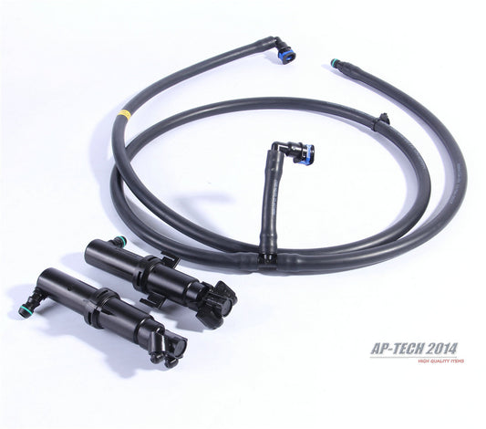 Left Right Side Headlight Washer Sprayer Nozzle Hose Kit for Audi Q5 09-12 Q