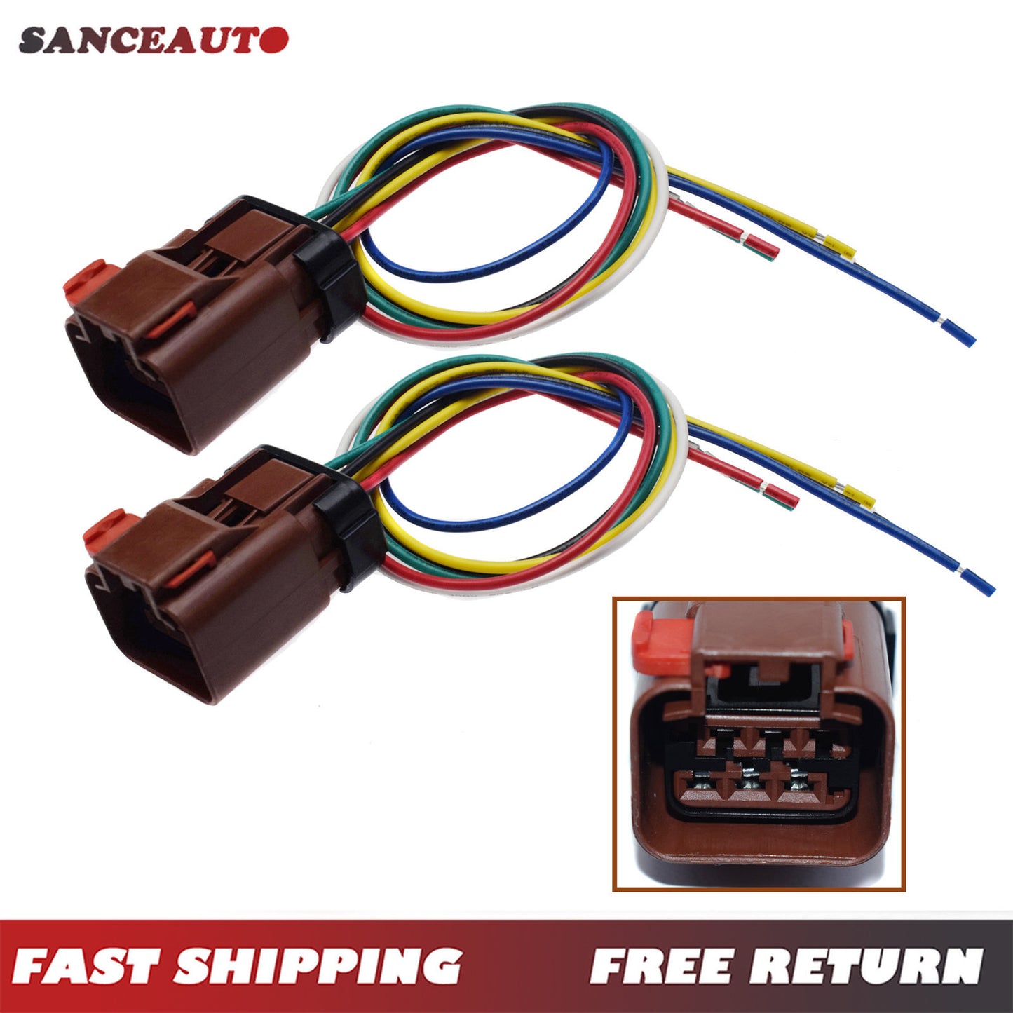 2PCS for Chrysler for Dodge for Jeep Window Wiper Motor Tail Lamp Connector 5013984AA n