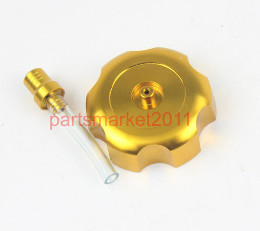 39MM Gold CNC Billet Fuel Tank Gas Cap For 50C-125CC ATV Quad Taotao Roketa Sunl