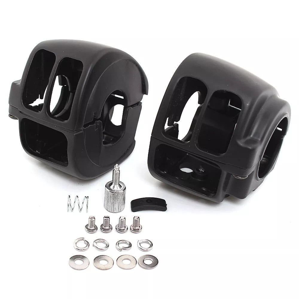 Black switch housing protective case for Harley Touring Sportster Dyna Fat Bob FXDF 12-17- n